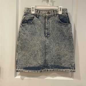 Pantalon Light Blue Jean Skirt Size 4 Made in USA